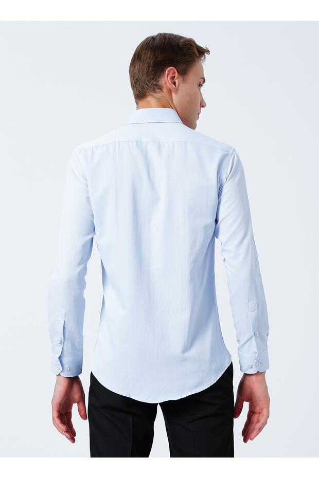 Gömlek, M, Mavi - 4