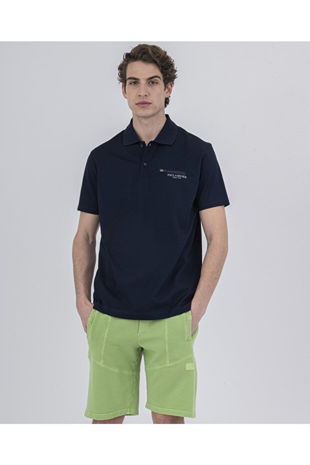 Men's Knitted Poloshirt C.wCotton