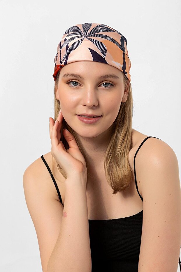 Leaf Pattern Tile Scarf Bandana - 1