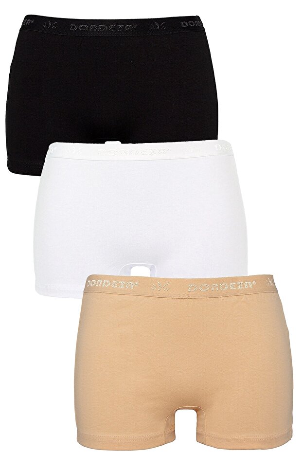 Cotton Women's Boxer Shorts 3 Piece