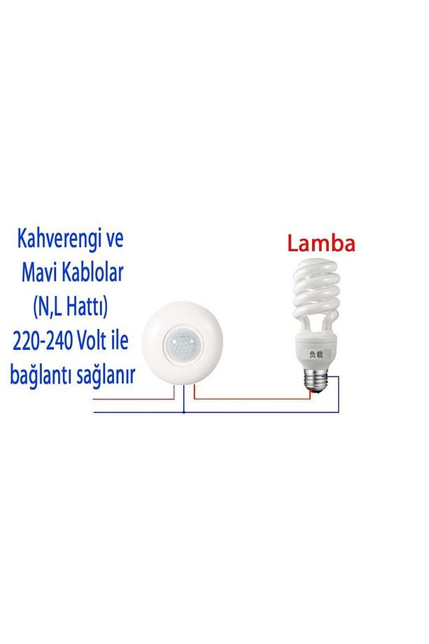 EMLshop 360 Derece Hareket Sensörü Sıva Üstü Ledvance Yeni VDesing 986362 - 8