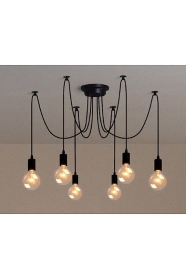 Örümcek Avize 6 Lı Retro Modern - 1