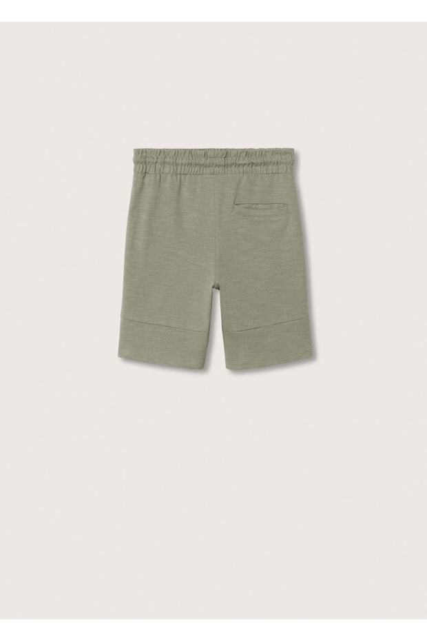 Jogger Pamuklu Bermuda Şort - 2