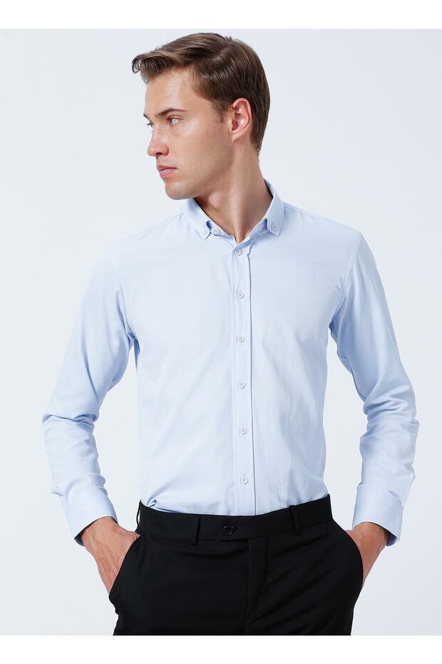 Gömlek, M, Mavi - 1