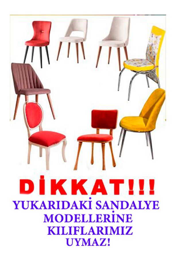 Sandalye Kılıfı.kaliteli Mikro Kumaş Koyu Kahve Rengi.standart Kare Sandalyelere Uygun. 1 Li - 2