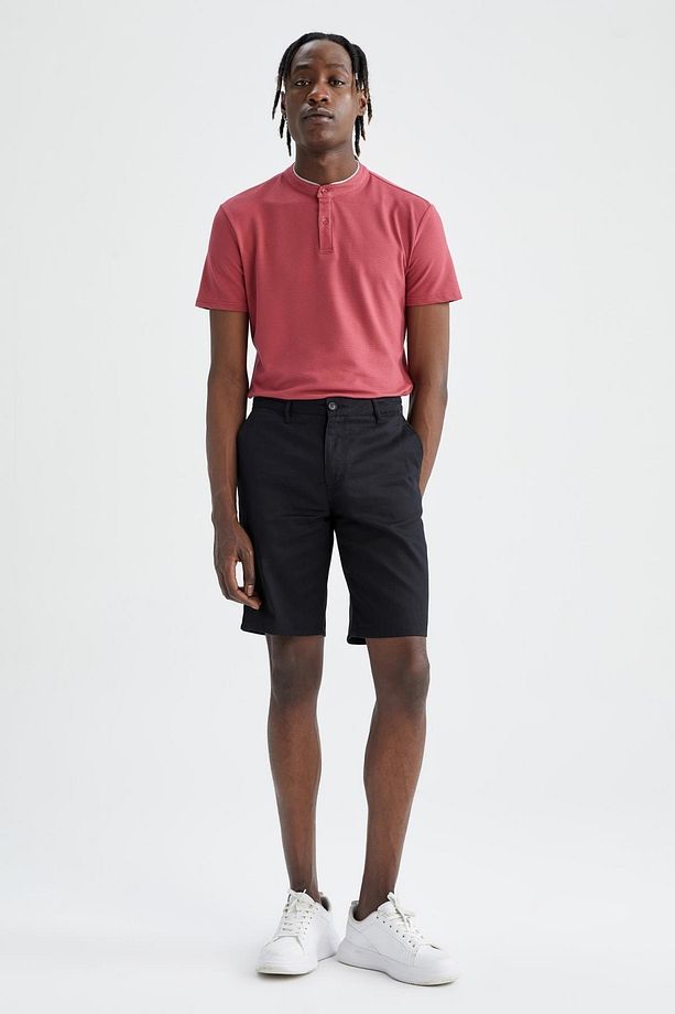 Regular Fit Bermuda Şort - 3