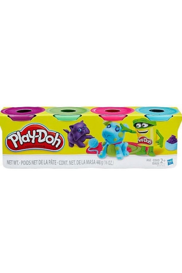Hasbro Orjinal Play-doh Oyun Hamuru 4 Renk 448 Gram - 1