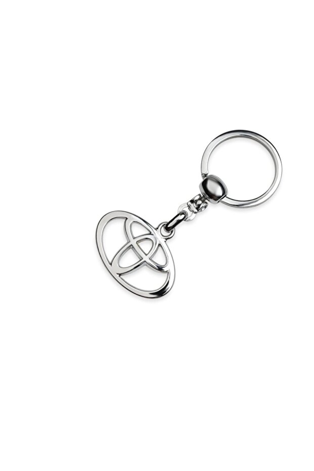 1.Quality - Metal Car Keychain with Toyota Logo - Chrome Plated