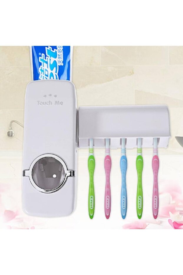 Automatic Toothpaste Squeezing Apparatus Toothbrush Holder For Bathroom - 1
