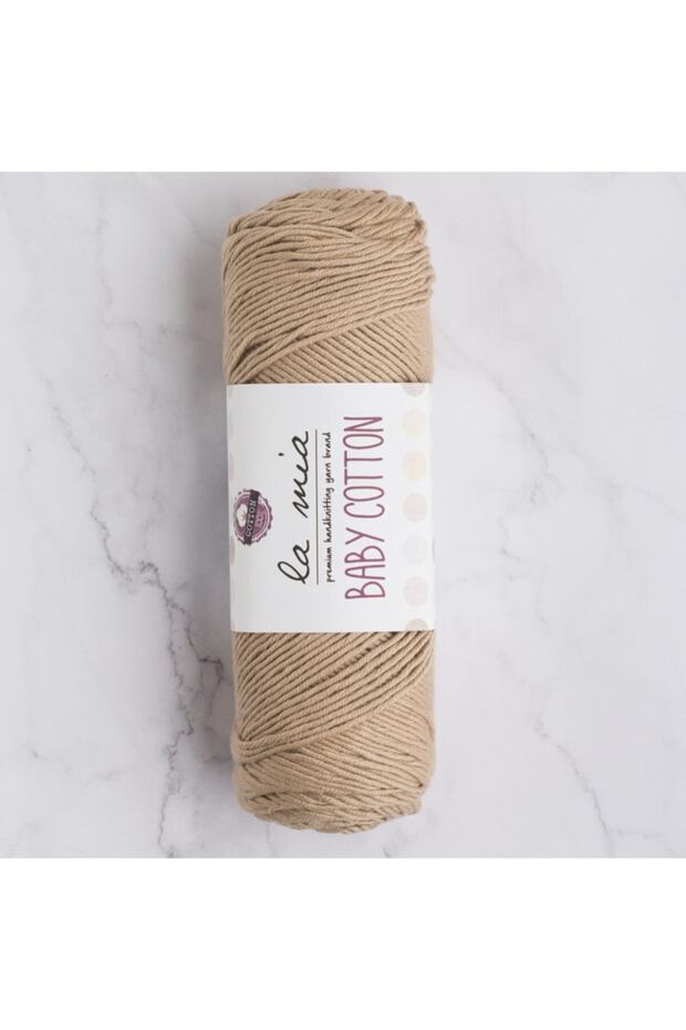 La Mia Baby Cotton Beige Hand Knitting Yarn - L049