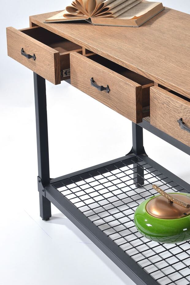 Cortina Metal Ayaklı Ahşap Dresuar - 3