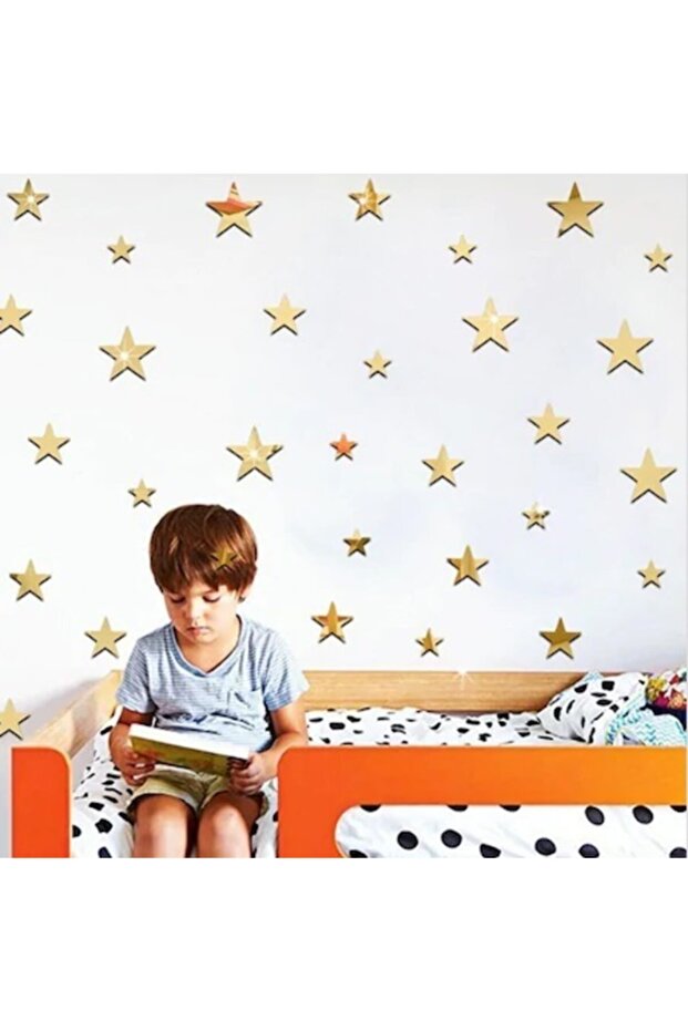 Yıldızlar Aynalı Duvar Sticker - 4
