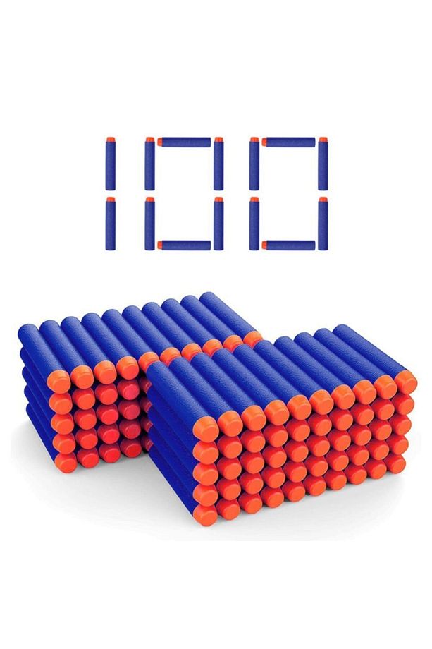 Yedek Nerf Mermi 100 Adet Tüm Nerflerle Uyumlu Yedek Sünger Mermi - 6
