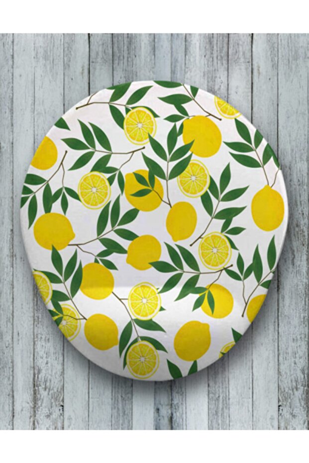 Lemon Patterned Oval Wrist Mouse Pad - 1