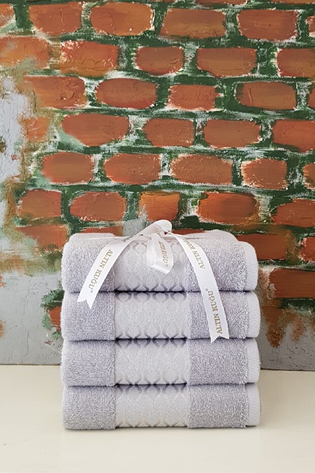 Elissa 4'lü Havlu - Gri - 1