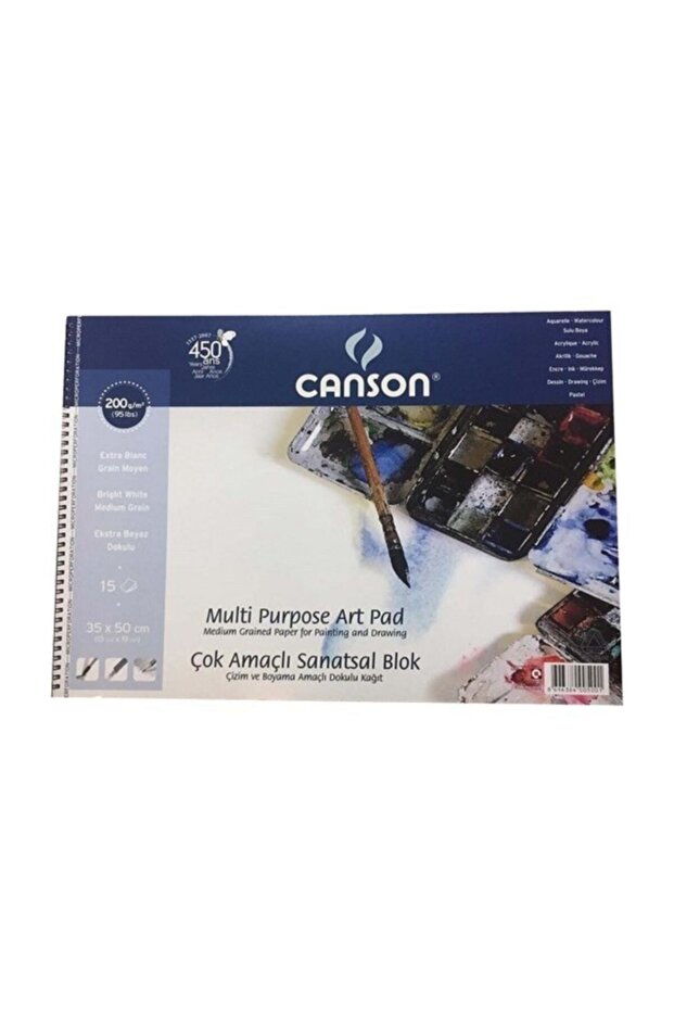 35x50 cm Spiral Picture Notebook 200 gr15 Sheets