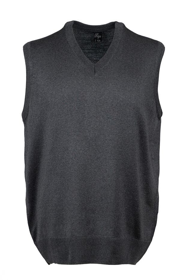 Large Size V-Neck Men's Sweater