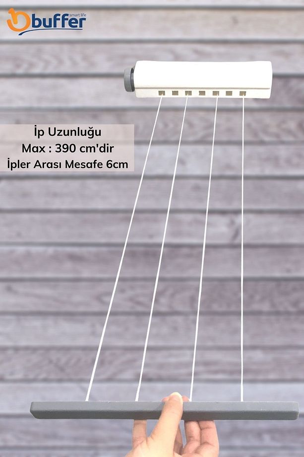 Pratik Portatif Yeni Nesil Çek As Kolay Askılık 4 Ipli Askılık - 3