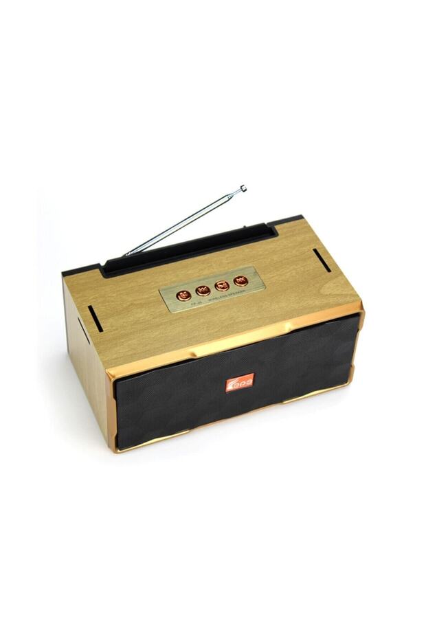 Gerçek Ahşap Taşınabilir Şarjlı Bluetooth Hoparlör Subwoofer Ses Sistemi - 3