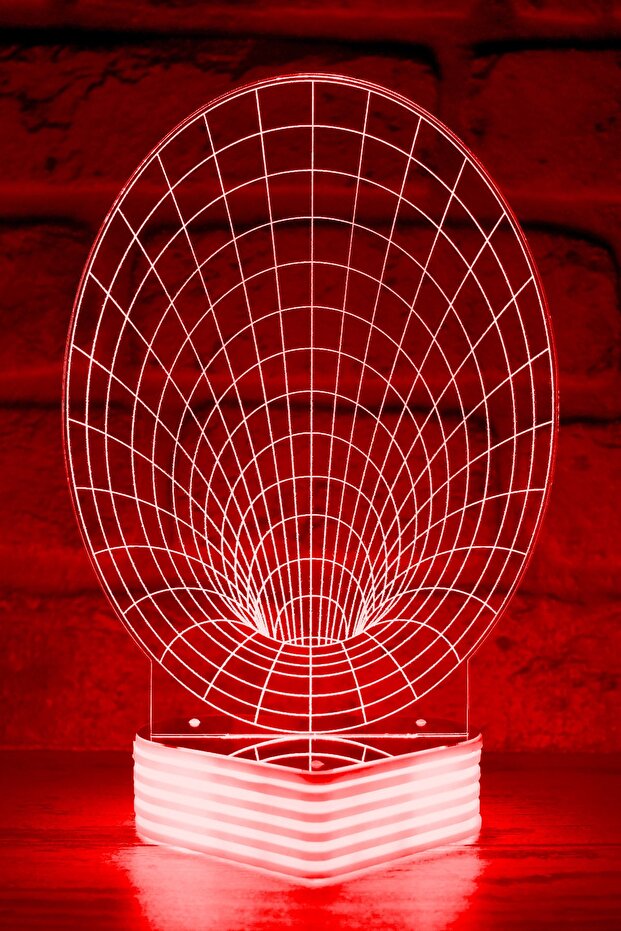 مصباح LED مع صورة أنبوب ثلاثي الأبعاد