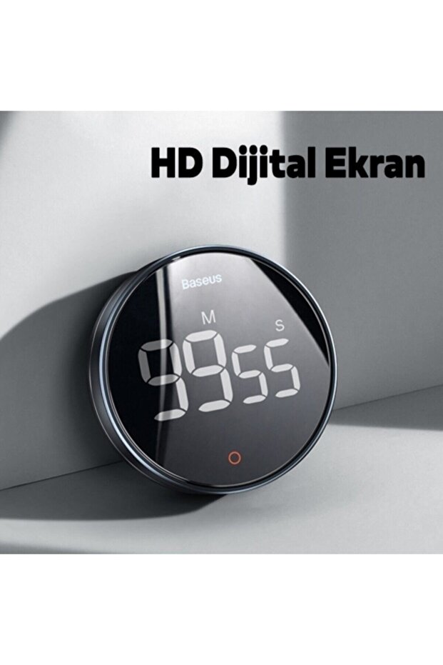 Heyo Rotation Pro Manyetik Dijital Zamanlayıcı Çalar Saat Füme - 3