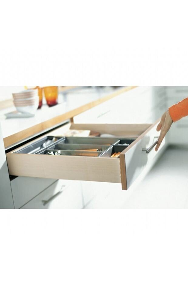 Blum Blumotion Tandem Frenli Ray + Mandal Tek Açılım Çekmece Rayı 30cm - 2