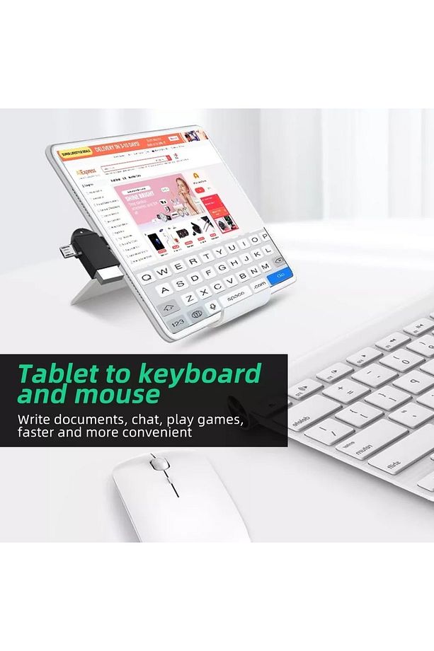 4965 Micro Usb Type-c 3 In 1 Dönüştürücü Çevirici Adaptör Otg - 4