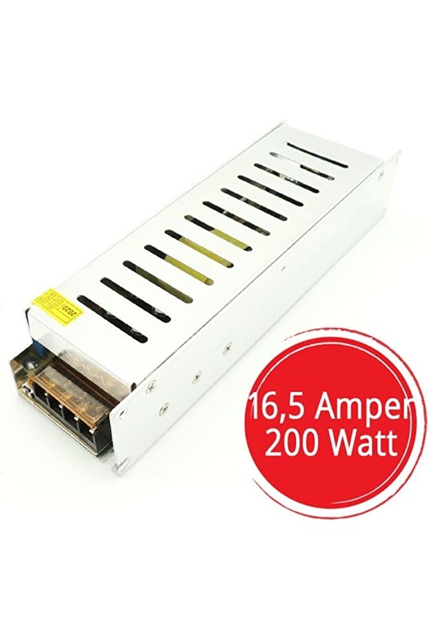 Şerit Led Trafo 12v Adaptör Driver 16.5 Amper 200 Watt - 1