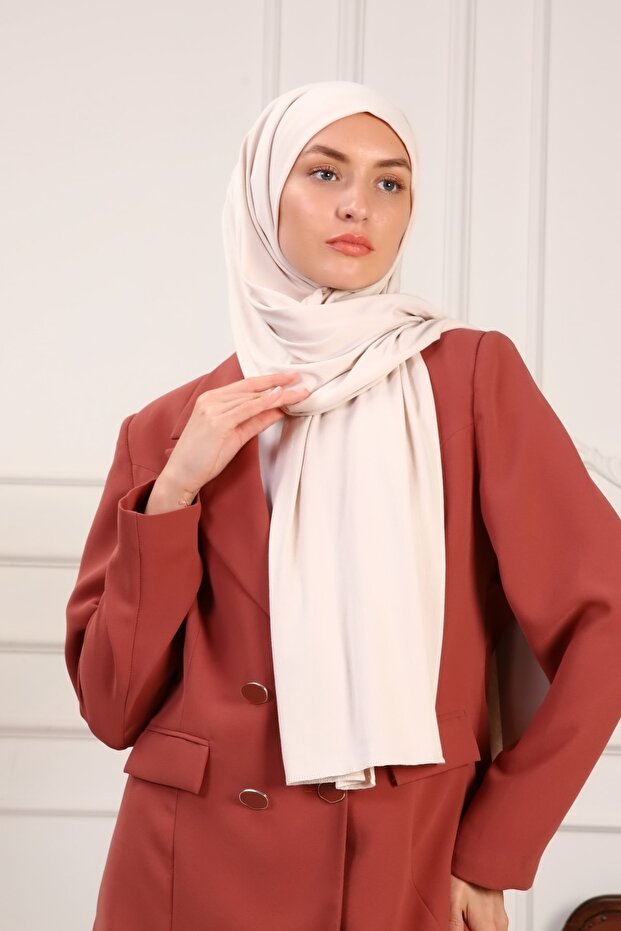 شال كلاسيكي من القطن الممشط بالليكرا