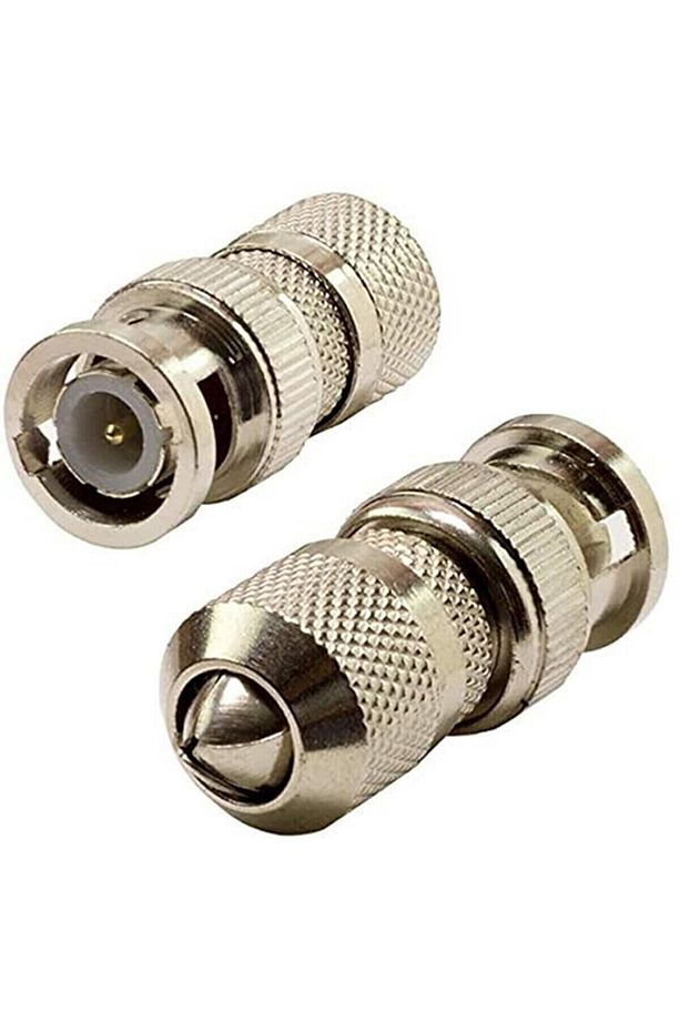 2 Adet Metal Bnc Jak Konnektör Ahd Analog Kamera Jaki Cctv Kablo Ucu - 1