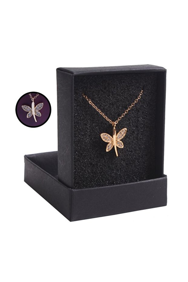 Dragonfly Necklace Gold