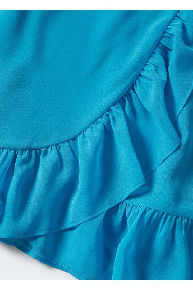 Asimetrik Yakalı Elbise - 5