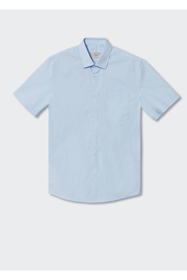 Kurzärmliges Baumwollhemd - 3