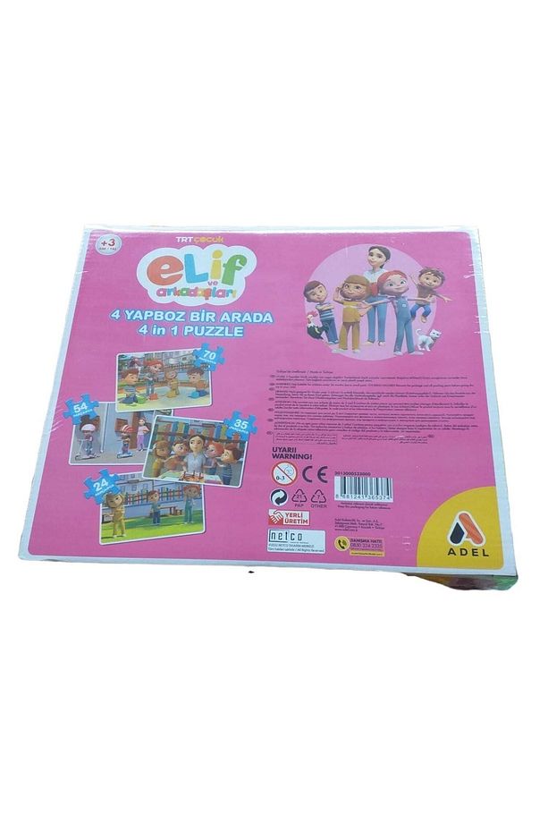 Trt Çocuk Elif Ve Arkadaşları 4 Yapboz Bir Arada 4in 1 Puzzle - 3