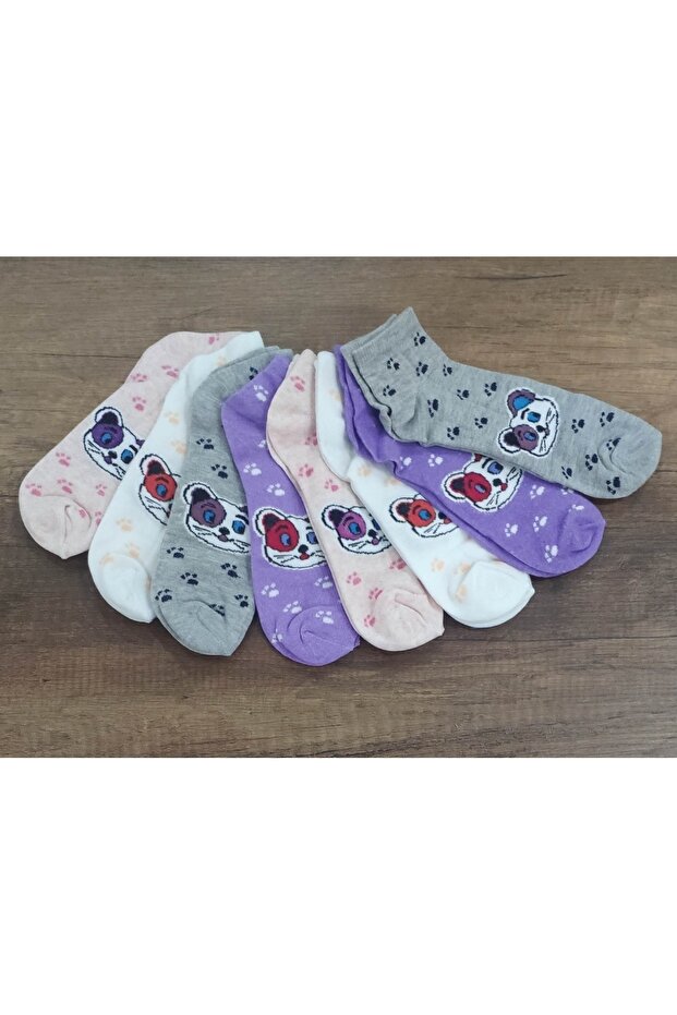 Girl's 8 Pairs Cotton Summer Sports Short Booties Socks