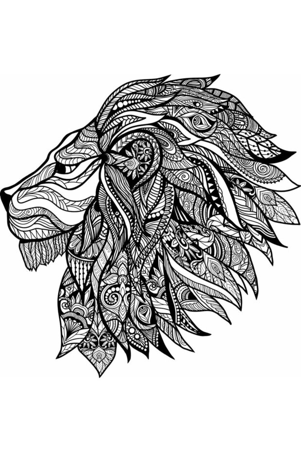 Lion Lion 12X12 cm Motorcycle Helmet Laptop and Car Sticker