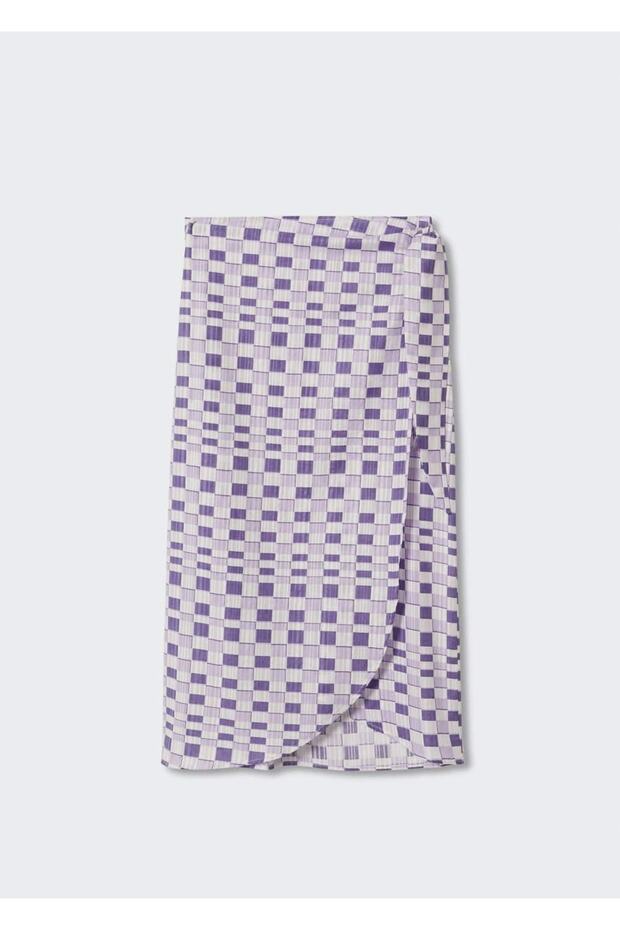 Geometrik Desenli Etek - 3