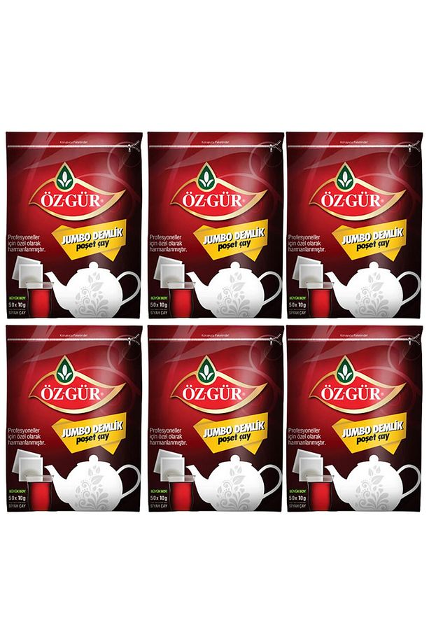 Jumbo Demlik Poşet Çay 50 Li - 50x10 G X 6 Adet - 1