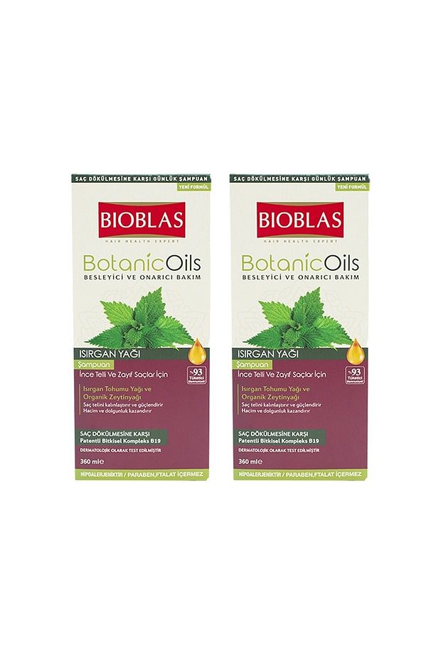 Botanic Oils Şampuan Isırgan Yağı Ince Telli & Zayıf Saçlar Için Şampuan 360 Ml X 2 Adet - 1