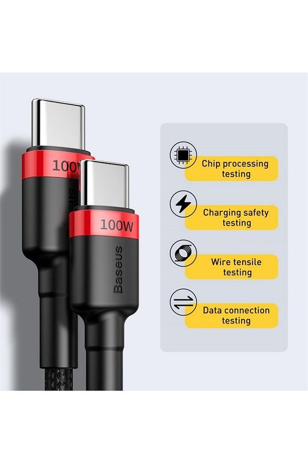 Type C To Type C 100 Watt Süper Hızlı Şarj Data Kablosu 2 Metre Pd - 6