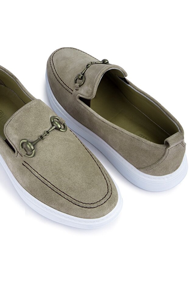 Ritzy valódi bőr velúr férfi alkalmi cipők, naplopó cipők - 4