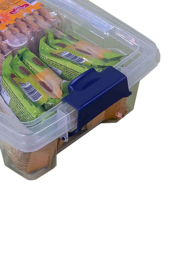 Q-lear Box 1,5 L Kilitli Saklama Kutusu Ikili Seti -şeffaf - 3