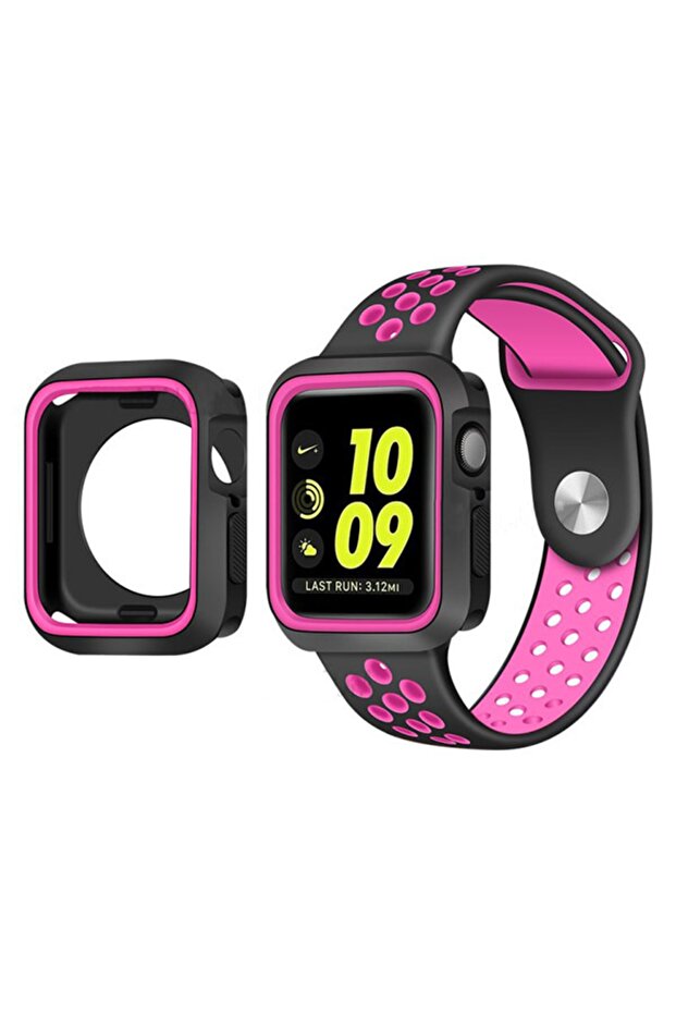 Ally Apple Watch 4 44mm N-Style Dual Color Silicone Case - 1