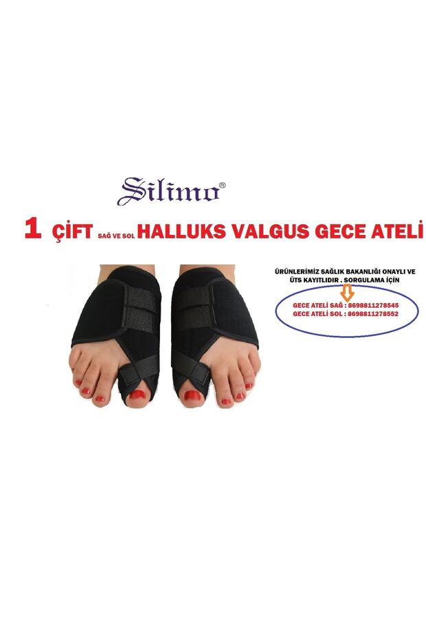 Halluks Valgus Ayak Baş Parmak Çıkıntısı Tedavisi Kemik Düzeltici 2li Gece Ateli - 5