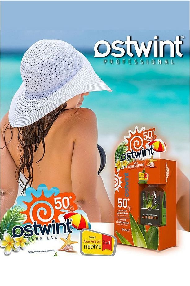 Spf 50+ Güneş Kremi 100 Ml E Vitaminli + Aloa Vera Jel 100 Ml ( 2 Kutu ) - 2