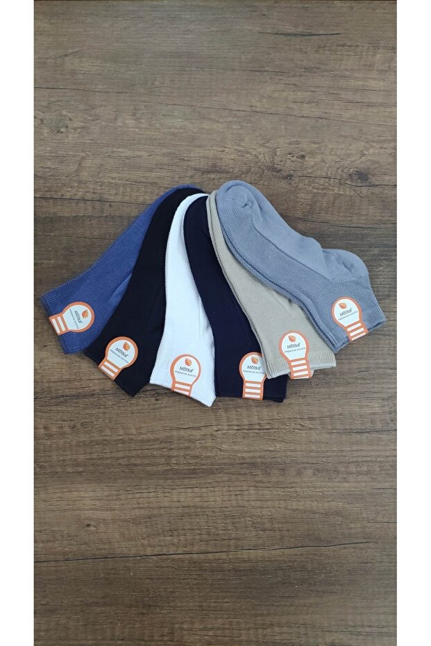 Children's 6 Pairs Modal Soft Textured Summer Short Booties Socks
