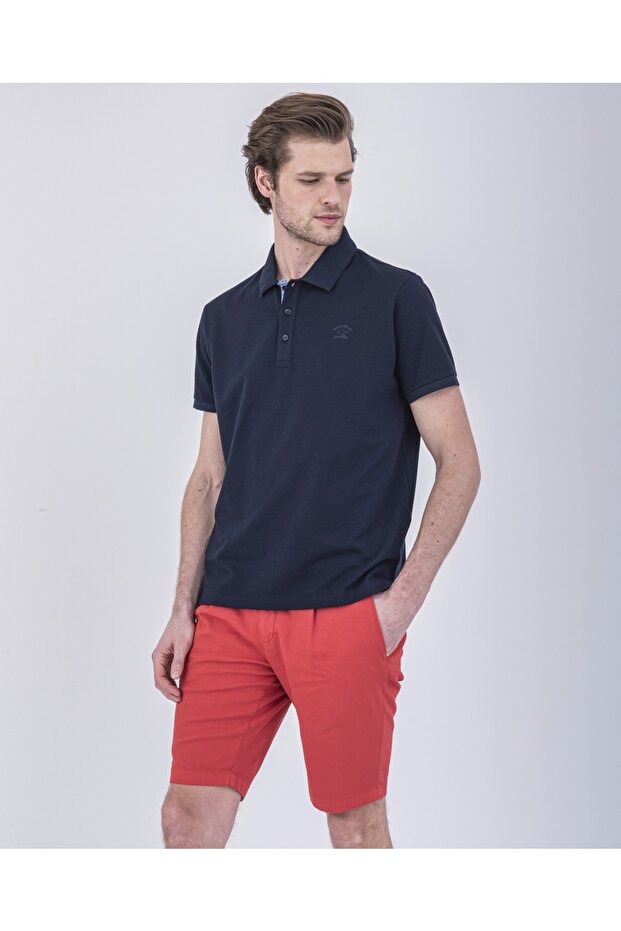 Men's Knitted Poloshirt C.wCotton