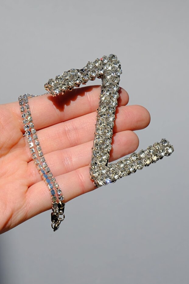Silver 7 cm ''z'' Letter Rearview Ornament