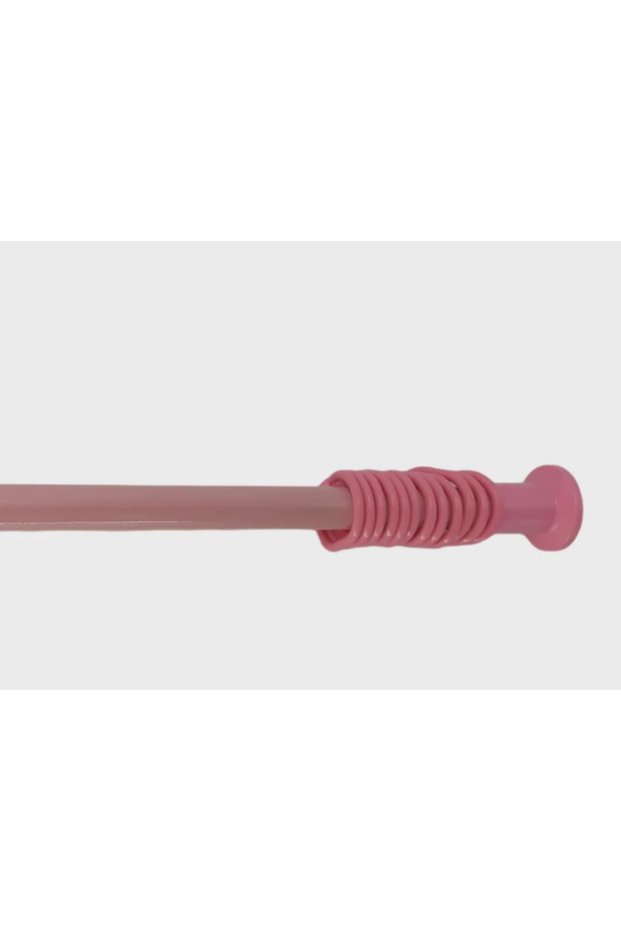 Bathroom Curtain Pipe 120Cm-200Cm Pink Shower Curtain Pipe Showercabin Curtain Hanger Spring Shower Pipe Metal
