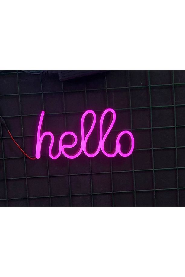 Hello Neon Yazı - Neon Hello Yazısı Led Neon - 1